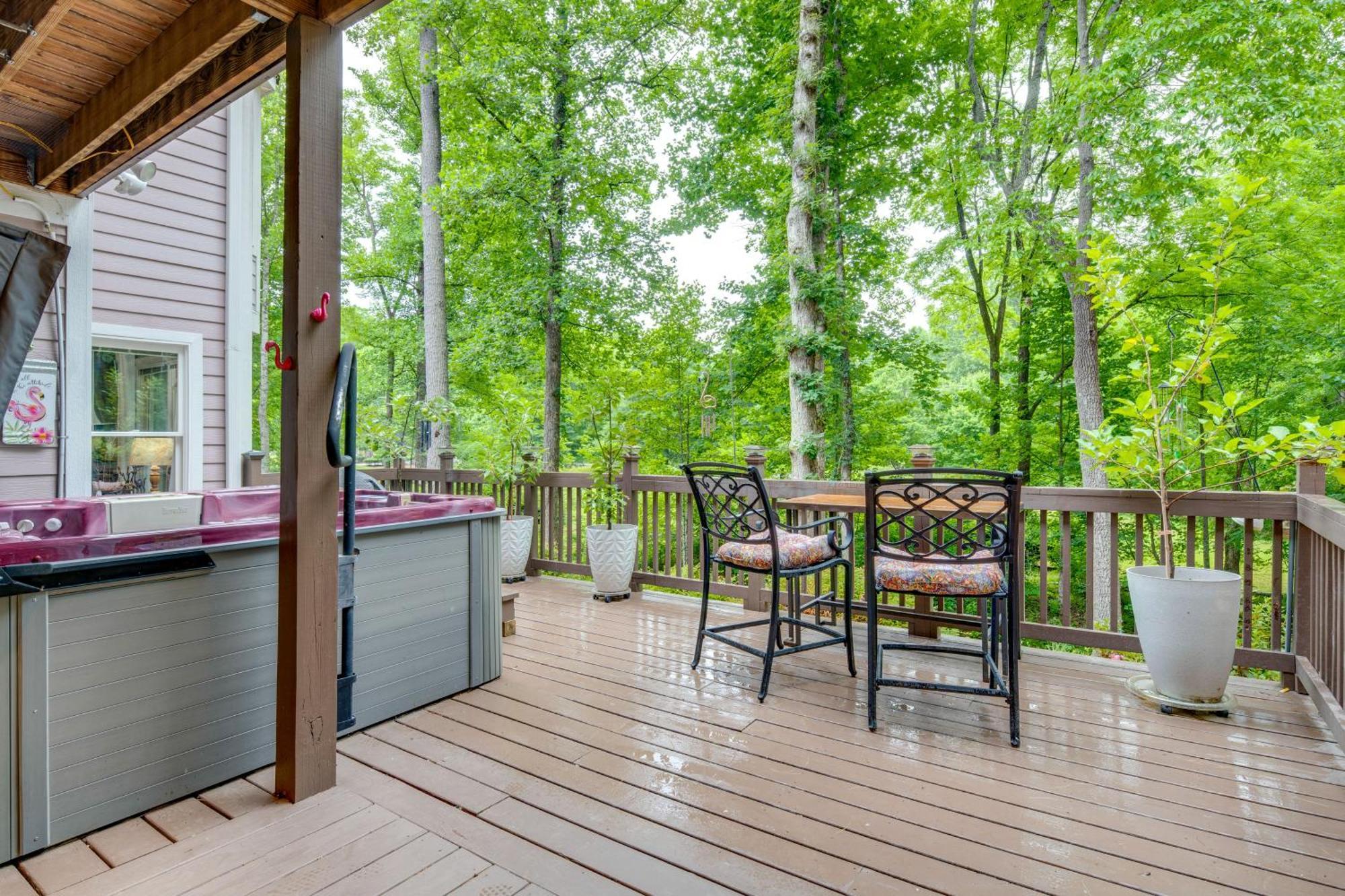 Creekside Hendersonville Haven Hot Tub And Fire Pit Exterior foto
